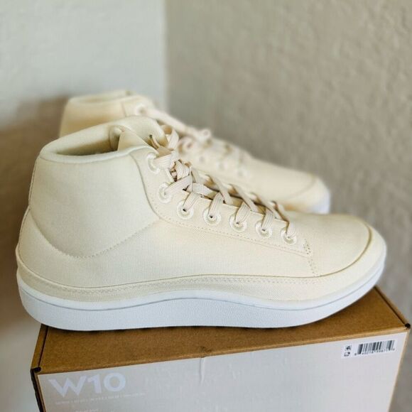 Allbirds Pacer Canvas Mid Top Retro Woman's Sneaker, Natural White, Size 10 NWT - Picture 3 of 16